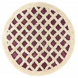 Runde Teppiche - Kara (braun/offwhite)