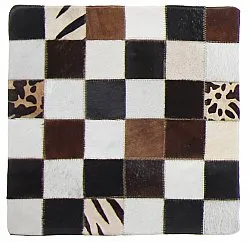 Kuhfell-Kissen (kissenbezug) 45 x 45 cm