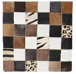 Kuhfell-Kissen (kissenbezug) 45 x 45 cm