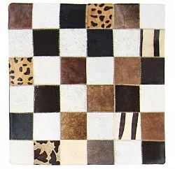 Kuhfell-Kissen (kissenbezug) 45 x 45 cm