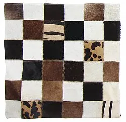 Kuhfell-Kissen (kissenbezug) 45 x 45 cm