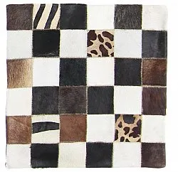 Kuhfell-Kissen (kissenbezug) 45 x 45 cm