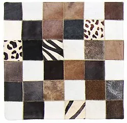 Kuhfell-Kissen (kissenbezug) 45 x 45 cm