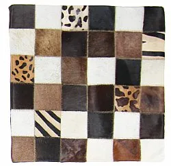 Kuhfell-Kissen (kissenbezug) 45 x 45 cm