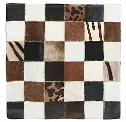 Kuhfell-Kissen (kissenbezug) 45 x 45 cm