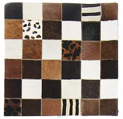 Kuhfell-Kissen (kissenbezug) 45 x 45 cm