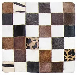 Kuhfell-Kissen (kissenbezug) 45 x 45 cm