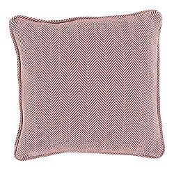 Kissenbezug - Denisa Fishbone (rot/weiß)