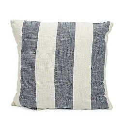 Kissenbezug - Kora stripe cotton cushion cover (creme/marineblau)
