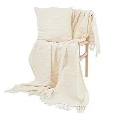 Decken - Nalani cotton throw (creme)