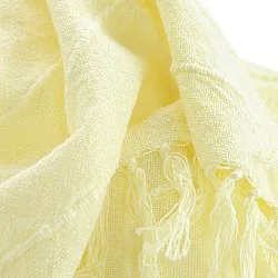 Decken - Nalani cotton throw (hellgelb)