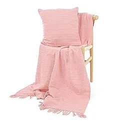 Decken - Nalani cotton throw (rosa)