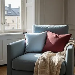 Kissenbezug - Yrsa (blau)