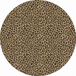 Runde Teppiche - Leopard (braun)