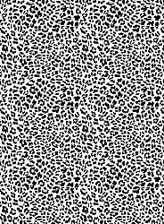 Wilton-Teppich - Leopard (schwarz/weiß)