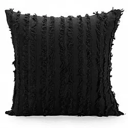 Kissenbezug - Boho Linen 45 x 45 cm (schwarz)