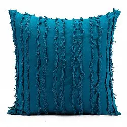 Kissenbezug - Boho Linen 45 x 45 cm (blau)