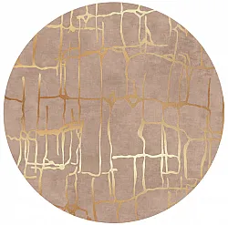 Rund Teppich - Lorenzo (braun/gold)