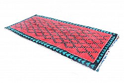 Marokkanische Berber Teppich Boucherouite 370 x 170 cm