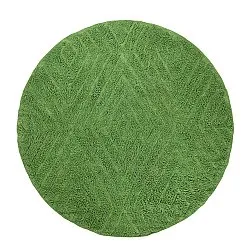 Runde Teppiche - Amberley Natural Cotton Shaggy (grün)