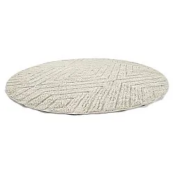 Runde Teppiche - Amberley Natural Cotton Shaggy (cremefarben)