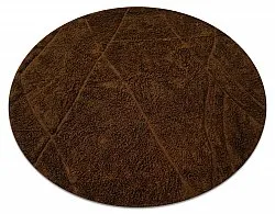 Runde Teppiche - Andrea Natural Cotton Shaggy (braun)