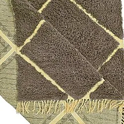 Hochflorteppiche - Bellevue Natural Cotton Shaggy (braun/gelb)