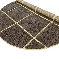 Runde Teppiche - Bellevue Natural Cotton Shaggy (braun/gelb)