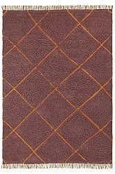 Hochflorteppiche - Bellevue Natural Cotton Shaggy (rot/orange)