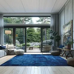 Wilton-Teppich - Campile (blau)