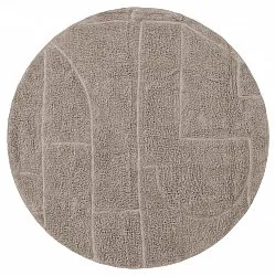 Runde Teppiche - Cremona Natural Cotton Shaggy (taupe)