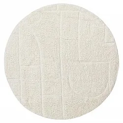 Runde Teppiche - Cremona Natural Cotton Shaggy (offwhite)