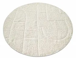 Runde Teppiche - Cremona Natural Cotton Shaggy (offwhite)