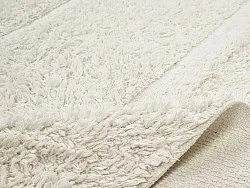 Runde Teppiche - Cremona Natural Cotton Shaggy (offwhite)