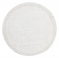 Runde Teppiche - Ebba Natural Cotton Shaggy (offwhite)