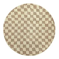 Runde Teppiche - Elsey Natural Cotton Shaggy (creme/sand)