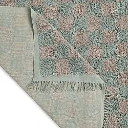 Hochflorteppiche - Elsey Natural Cotton Shaggy (grau/rosa)