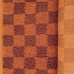 Hochflorteppiche - Elsey Natural Cotton Shaggy (orange/rot)