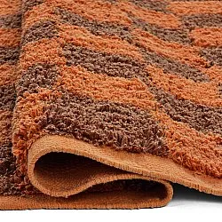 Hochflorteppiche - Elsey Natural Cotton Shaggy (orange/rot)