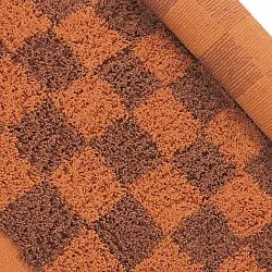 Hochflorteppiche - Elsey Natural Cotton Shaggy (orange/rot)