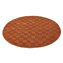Runde Teppiche - Elsey Natural Cotton Shaggy (orange/rot)