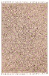 Hochflorteppiche - Elsey Natural Cotton Shaggy (rosa/orange)