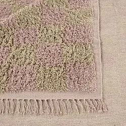 Hochflorteppiche - Elsey Natural Cotton Shaggy (rosa/orange)