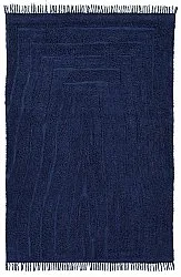 Hochflorteppiche - Farley Natural Cotton Shaggy (blau)