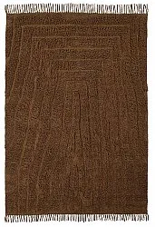 Hochflorteppiche - Farley Natural Cotton Shaggy (braun)