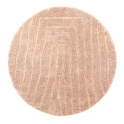 Runde Teppiche - Farley Natural Cotton Shaggy (rosa)