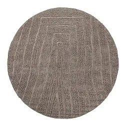 Runde Teppiche - Farley Natural Cotton Shaggy (taupe)