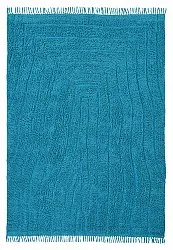 Hochflorteppiche - Farley Natural Cotton Shaggy (türkis)