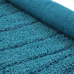 Runde Teppiche - Farley Natural Cotton Shaggy (türkis)