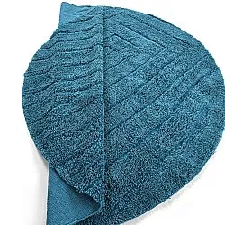 Runde Teppiche - Farley Natural Cotton Shaggy (türkis)
